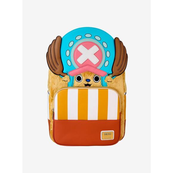 Loungefly One Piece Chopper Fuzzy Backpack - Picture 1 of 4